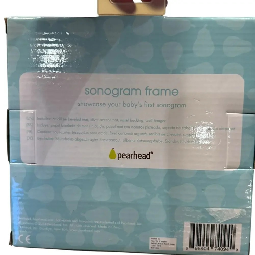 Pearhead Sonogram Frame with White Frame “Love at First Sight”